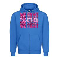 True Royal together we fight cancer Zipper Hoodie - NancyCooperArtShop
