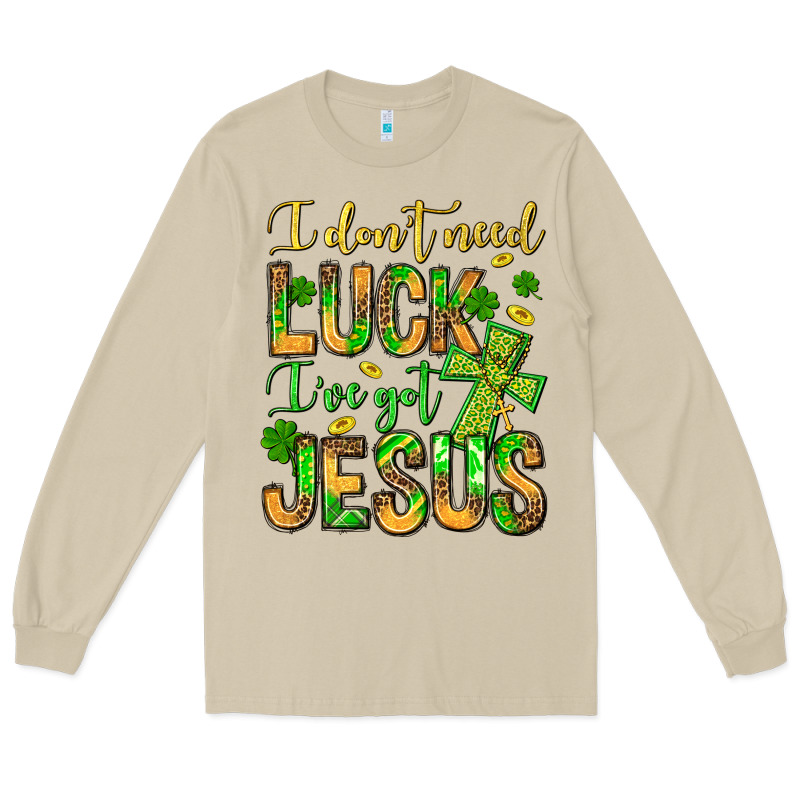 I Don't Need Luck I've Got Jesus Long Sleeve Tee by Jasminsmagicworld | Teevron