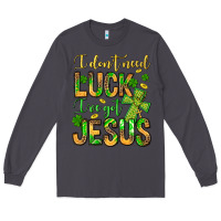 Smoke I don't need luck I've got Jesus Long Sleeve Tee - Jasminsmagicworld