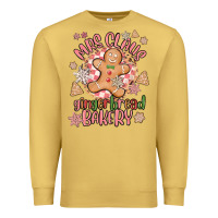 Antique Gold mrs claus gingerbread bakery Premium Sweatshirt - MaliasSmallBusiness