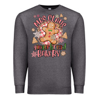 Charcoal Heather mrs claus gingerbread bakery Premium Sweatshirt - MaliasSmallBusiness