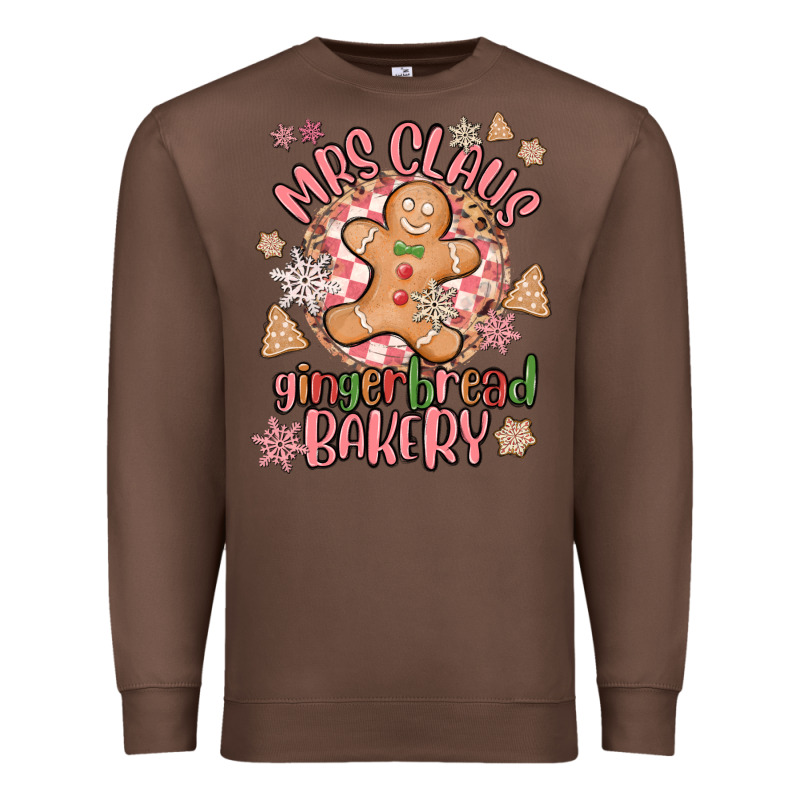 Mrs Claus Gingerbread Bakery Premium Sweatshirt by MaliasSmallBusiness | Teevron