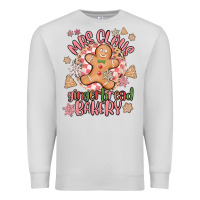 Dove Grey mrs claus gingerbread bakery Premium Sweatshirt - MaliasSmallBusiness