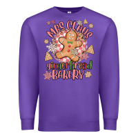 Purple mrs claus gingerbread bakery Premium Sweatshirt - MaliasSmallBusiness