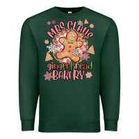 Sports Green mrs claus gingerbread bakery Premium Sweatshirt - MaliasSmallBusiness