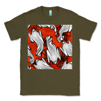 Army Green flying ghosts seamless pattern Classic Tee - BundleAndBundleShop