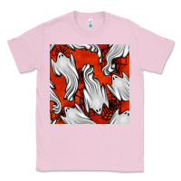 Bubblegum Pink flying ghosts seamless pattern Classic Tee - BundleAndBundleShop