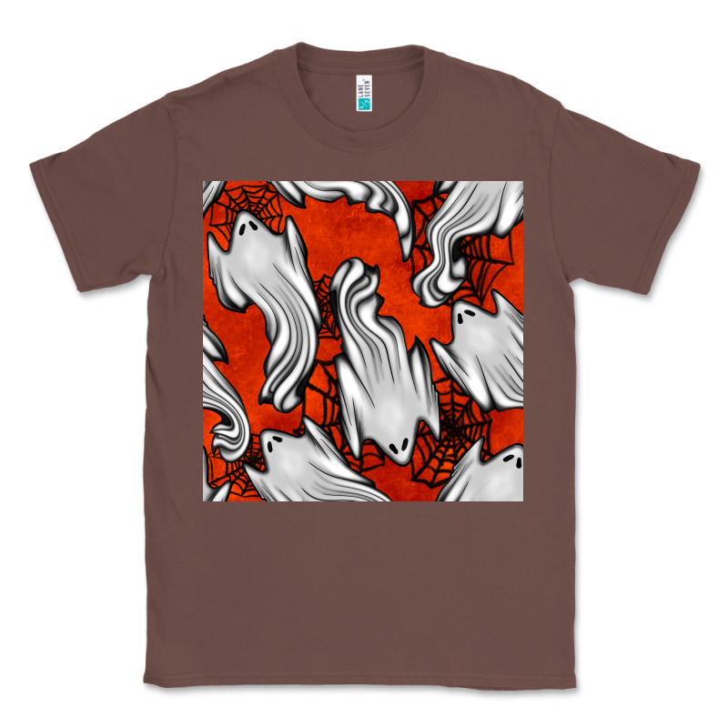 Flying Ghosts Seamless Pattern Classic Tee by BundleAndBundleShop | Teevron