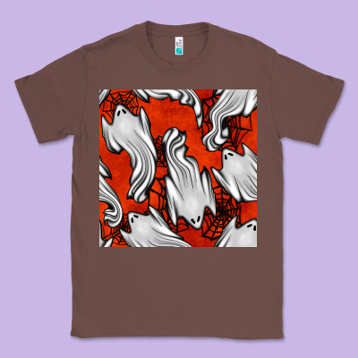 Flying Ghosts Seamless Pattern Classic Tee Designed By Bundleandbundleshop