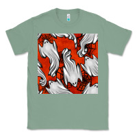 Sage flying ghosts seamless pattern Classic Tee - BundleAndBundleShop