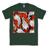 Sports Green flying ghosts seamless pattern Classic Tee - BundleAndBundleShop