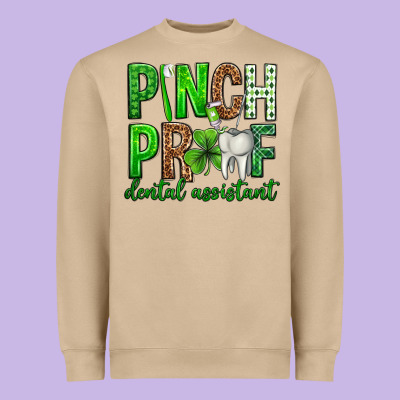 Pinch Proof Dental Assistant St. Patricks Day Heavyweight Sweatshirt Designed By Neo Western