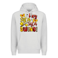 Dove Grey hey sister sister swing softball Premium Hoodie - Artiststas