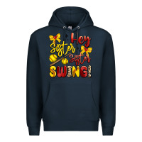 Navy hey sister sister swing softball Premium Hoodie - Artiststas