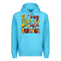 Ocean Blue hey sister sister swing softball Premium Hoodie - Artiststas