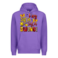 Purple hey sister sister swing softball Premium Hoodie - Artiststas
