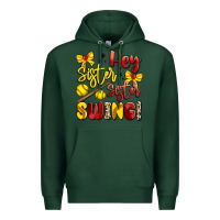 Sports Green hey sister sister swing softball Premium Hoodie - Artiststas