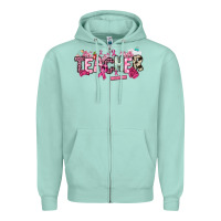 Seafoam cancer awareness teacher Zipper Hoodie - NancyCooperArtShop