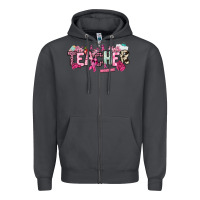 Smoke cancer awareness teacher Zipper Hoodie - NancyCooperArtShop