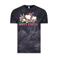 Cloud Black Happy Easter teeth Vintage Tee - OliviaCreatesArt