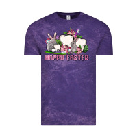 Cloud Purple Happy Easter teeth Vintage Tee - OliviaCreatesArt