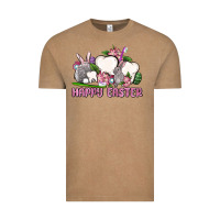Vintage Coffee Happy Easter teeth Vintage Tee - OliviaCreatesArt