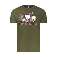Vintage Olive Happy Easter teeth Vintage Tee - OliviaCreatesArt