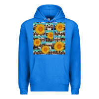 True Royal sunflower western seamless revize Premium Hoodie - AdoDesignShop
