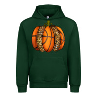 Forest Green Basketball Pumpkin Urban Hoodie - texasbilliewilder