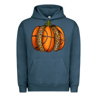 Pigment Midnight Navy Basketball Pumpkin Urban Hoodie - texasbilliewilder