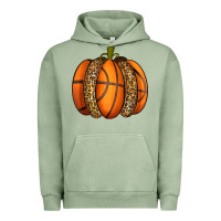 Pigment Oil Green Basketball Pumpkin Urban Hoodie - texasbilliewilder