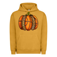 Pigment Peanut Butter Basketball Pumpkin Urban Hoodie - texasbilliewilder