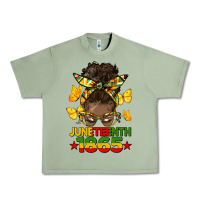 Oil Green juneteenth 1865 afro bun Urban Heavy Tee - HRA Design Shop