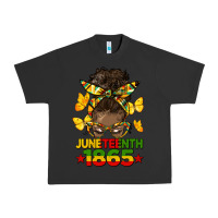 Pigment Black juneteenth 1865 afro bun Urban Heavy Tee - HRA Design Shop