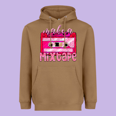 Make A Mixtape Cassette Heavyweight Hoodie Designed By Nancycooperartshop
