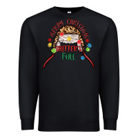 Black merry christmas shitter s full Premium Sweatshirt - MaliasSmallBusiness