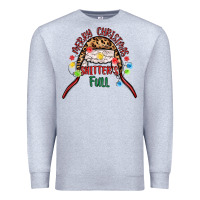 Heather Grey merry christmas shitter s full Premium Sweatshirt - MaliasSmallBusiness