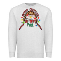 Oatmeal Heather merry christmas shitter s full Premium Sweatshirt - MaliasSmallBusiness
