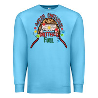 Ocean Blue merry christmas shitter s full Premium Sweatshirt - MaliasSmallBusiness