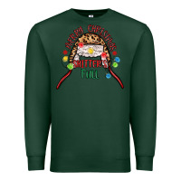 Sports Green merry christmas shitter s full Premium Sweatshirt - MaliasSmallBusiness