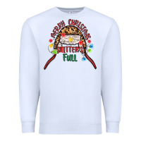 White merry christmas shitter s full Premium Sweatshirt - MaliasSmallBusiness