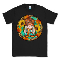 Black fall gnomes round earrings 2 Classic Tee - Artiststas