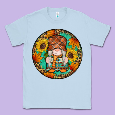 Fall Gnomes Round Earrings 2 Classic Tee Designed By Artiststas