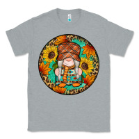 Heather Grey fall gnomes round earrings 2 Classic Tee - Artiststas