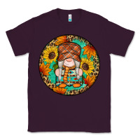 Plum fall gnomes round earrings 2 Classic Tee - Artiststas