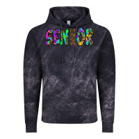 Cloud Black senior 2022 tie die leopard Vintage Hoodie - RanaPortraitStore