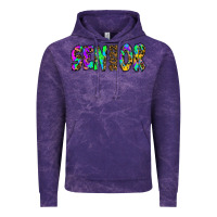 Cloud Purple senior 2022 tie die leopard Vintage Hoodie - RanaPortraitStore