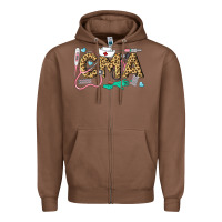 Chestnut Western Certified Medical Assistant Zipper Hoodie - LillyAllenDesigns