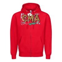 Red Western Certified Medical Assistant Zipper Hoodie - LillyAllenDesigns