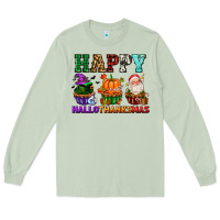 Matcha happy hallothanksmas with cupcakes Long Sleeve Tee - AdoDesignShop